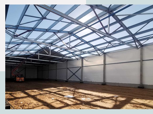 Строительство сенохранилищ в Тихорецке