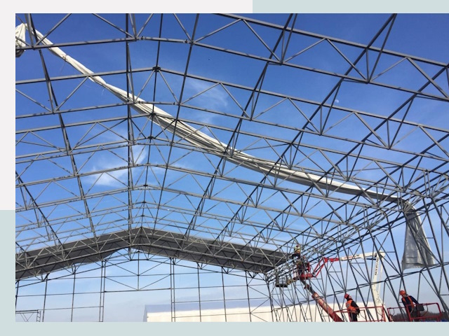 Шатровые ангары от 618 руб. в Тихорецке и Краснодарском крае