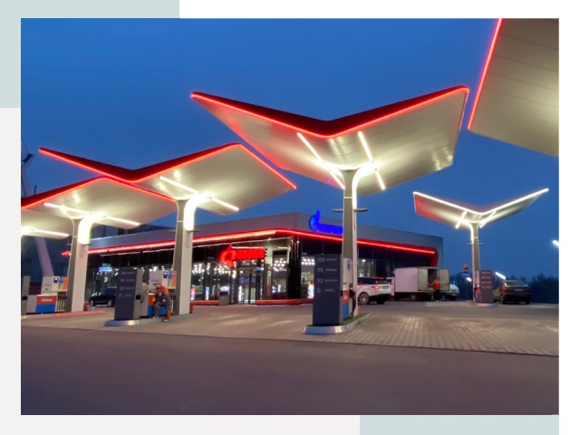 Навесы для АЗС в Тихорецке