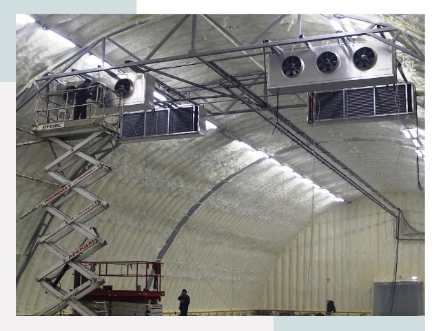 Оснащение ангаров в Тихорецке