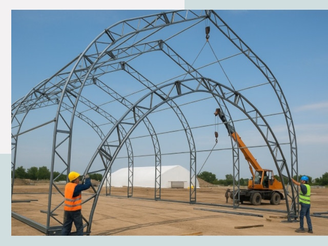 Монтаж ангаров в Тихорецке от 618 руб. - Надежно и быстро